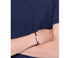 Lacoste Ruda odinė apyrankė vyrams Rockel 2040450