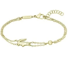 Lacoste Double auksinis-plated Crocodile bracelet 2040581