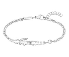 Lacoste Double steel bracelet Crocodile 2040580
