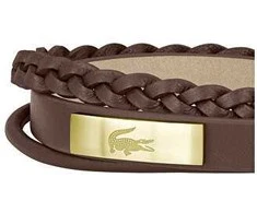 Lacoste Fusion Brown odinė apyrankė 2040317