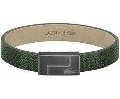 Lacoste Žalia odinė apyrankė Monogram Leather 2040186