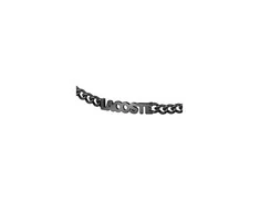 Lacoste Juodas men´s steel bracelet Script 2040478