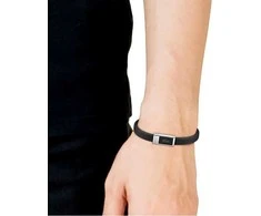 Lacoste Juodas silicone bracelet 2040114