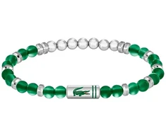 Lacoste Matchpoint žalias agate beaded bracelet 2040591
