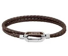 Lacoste Vyriška odinė apyrankė Starboard 2040113