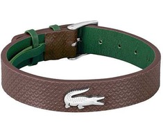 Lacoste Šiuolaikinė odinė apyrankė su logotipu 2040388