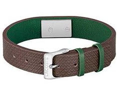Lacoste Šiuolaikinė odinė apyrankė su logotipu 2040388