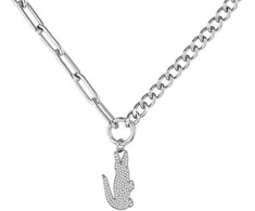 Lacoste Modern women´s pakabukas with clear zircons Crocodile 2040148