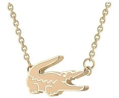 Lacoste Originalus auksu dengtas karoliai moterims Crocodile 2040045