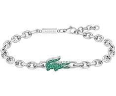 Lacoste Steel bracelet with žalias crystals Arthor 2040610