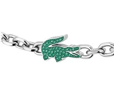 Lacoste Steel bracelet with žalias crystals Arthor 2040610