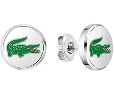 Lacoste Plieniniai auskarai su krokodilu Arthor 2040497