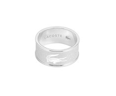 Lacoste Stilingas plieno vyriškas žiedas su užlenkimo formos detale 2040485