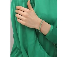 Lacoste Tennis bracelet with žalias crystals Duchess 2040500
