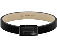 Lacoste Traveler juoda odinė apyrankė 2040073