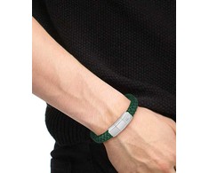 Lacoste Žalia odinė apyrankė Rokel 2040284