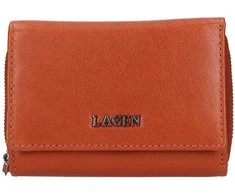 Lagen Moteriška odinė piniginė LG-7643 COGNAC