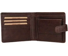Lagen Men´s leather wallet E-1036 BRN