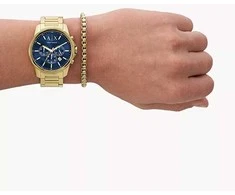 Laikrodis Armani Dárkový set Banks Chronograph + náramek AX7151SET