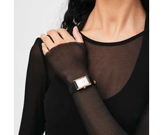 Moteriškas laikrodis DANIEL WELLINGTON Bound Juodas Crocodile Rose Gold 20mm DW00100693 + BOX