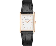 Moteriškas laikrodis DANIEL WELLINGTON Bound Juodas Crocodile Rose Gold 20mm DW00100693 + BOX