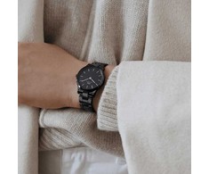Laikrodis DANIEL WELLINGTON DW00100415. Kwarcowy, Kolor juoda. Kobieta.