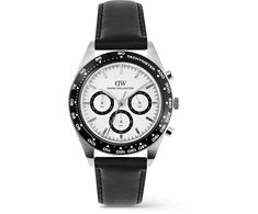 Laikrodis Daniel Wellington Iconic Tachimetras 42 Sheffield Baltas Juodas S DW00100951
