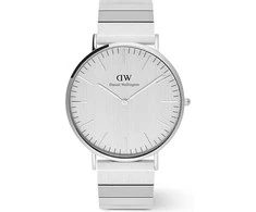 Laikrodis Daniel Wellington Klasikinis 40 sterlingų pianinas S šlifuotas sidabras DW00100775