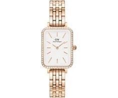 Moteriškas laikrodis DANIEL WELLINGTON Quadro Rose Gold DW00100672 + BOX (zw519h)