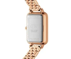 Moteriškas laikrodis DANIEL WELLINGTON Quadro Rose Gold DW00100672 + BOX (zw519h)