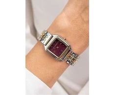 Laikrodis Emily Westwood Burgundiško lapo EKL-5714ZGQ