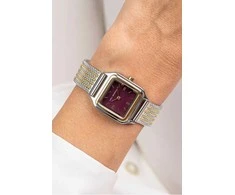 Laikrodis Emily Westwood Svajingas Burgundiškas Sunray EKL-2814