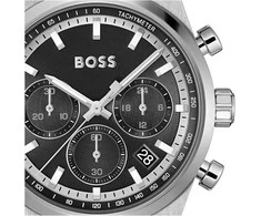 Laikrodis BOSS 1514218. Kvarcinis, juodos spalvos. Vyrams.