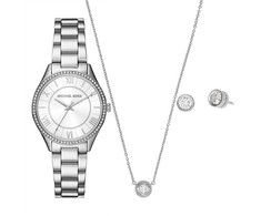 Laikrodis Michael Kors Lauryn dovanų rinkinys + auskarai ir karoliai MK4851SET