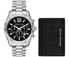 Laikrodis Michael Kors Lexington dovanų rinkinys + kortelių piniginė MK1091SET