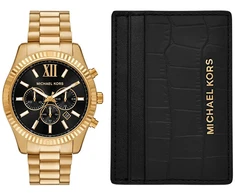 Laikrodis Michael Kors Dárkový set Lexington + peněženka na karty MK9245SET