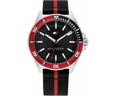 Laikrodis TOMMY HILFIGER 1792010. Kwarcowy, Kolor juoda. Mężczyzna.