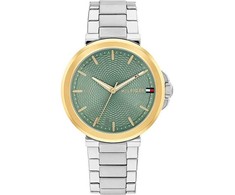 Laikrodis TOMMY HILFIGER 1782778. Kwarcowy, Kolor žalia. Kobieta.