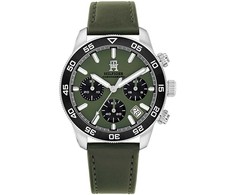 Laikrodis TOMMY HILFIGER 1792188. Kwarcowy, Kolor žalia. Mężczyzna.