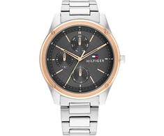 Laikrodis TOMMY HILFIGER 1710541. Kvarcas, Juoda Spalva. Vyriški.