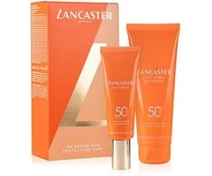 Lancaster Sun Care komplektas łagodzący balsam do ciała SPF50 125ml + kojąca emulsija do twarzy SPF50 50ml