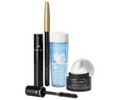 Set Lancome: Hypnose Blakstienų tušas Juodas, 2 ml + Le Crayon Khol Kohl Kajal Eye Pieštukas 1 Noir 1.8 g + Bi-Facil makiažo valiklis Lotion, 30 ml + Advanced Genifique Yeux Eye Serum, 5 ml