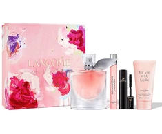 Lancôme - La Vie Est Belle EDP 50 ml + EDP 10 ml + kūno losjonas 50 ml + juodas tušas 2 ml - dovanų rinkinys