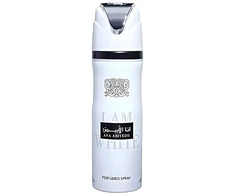 Lattafa Ana Abiyedh I Am Baltas Perfumed Purškiklis parfumuotas dezodorantas, 200 ml