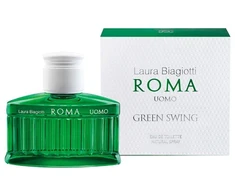 Laura Biagiotti Roma Uomo Žalias Swing EDT tualetinis vanduo vyrams, 200 ml