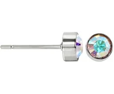 Levien Gražūs plieniniai auskarai Chaton Crystal AB