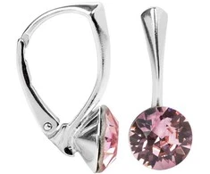 Levien Charming sidabrinis auskarai Xirius Light Rose