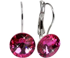 Levien Elegant Rivoli Fuchsia earrings