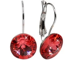 Levien Elegant Rivoli Padparadsch earrings