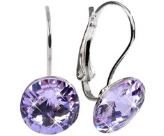 Levien Elegant Rivoli Violet earrings